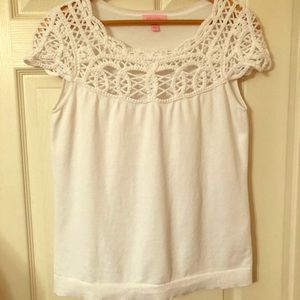 SOLD— Lilly Pulitzer knit top. Worn once.